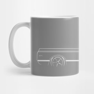 Chevy C-10 Pickup - profile stencil, white Mug